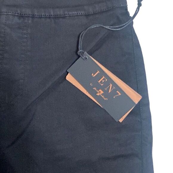 JEN7 by 7 for All Mankind Black Pull-On Comfort Skinny Stretch Jeans Size 4 NWT - Picture 6 of 13